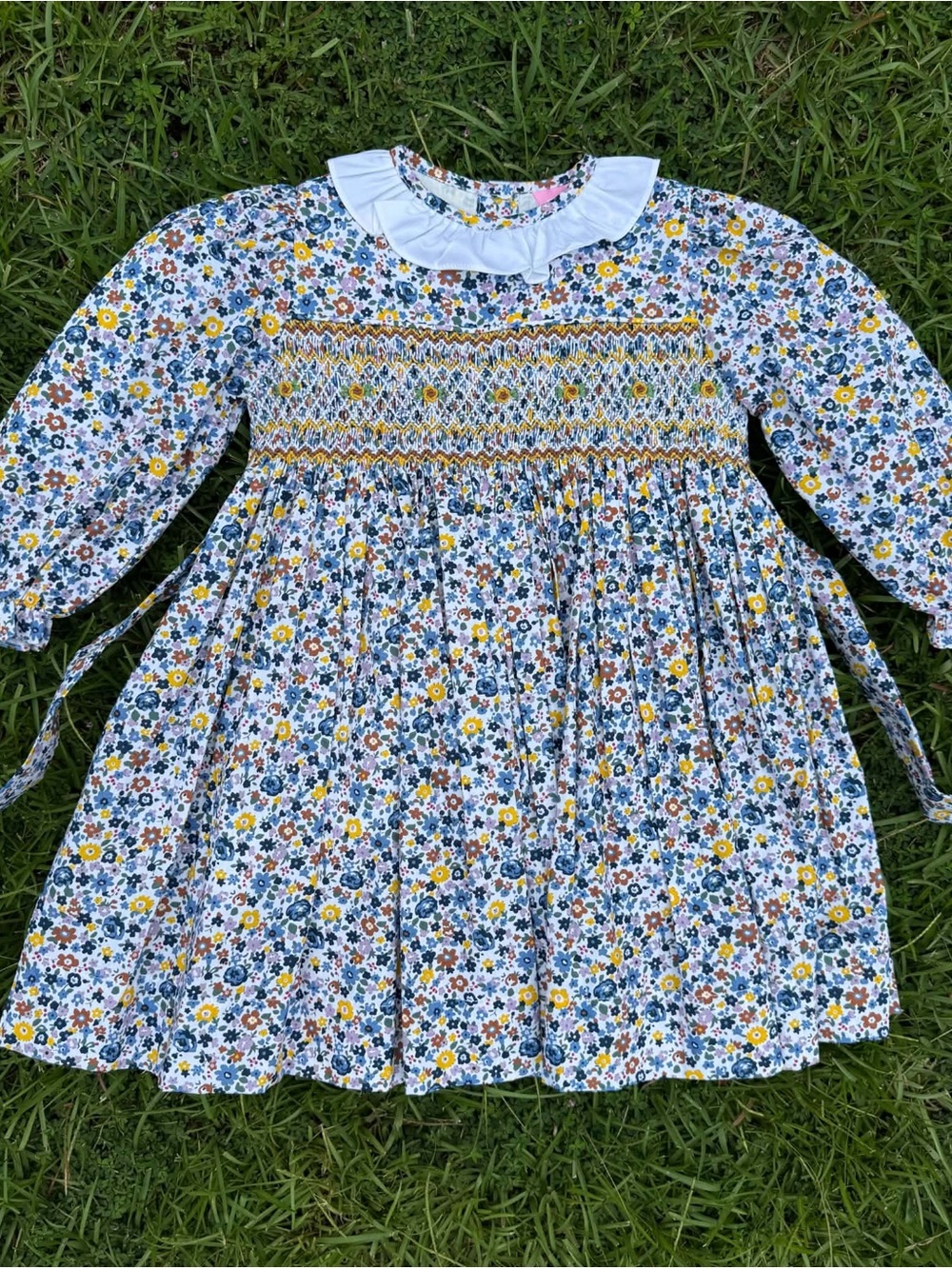 Autumn Hand Smocked Dress